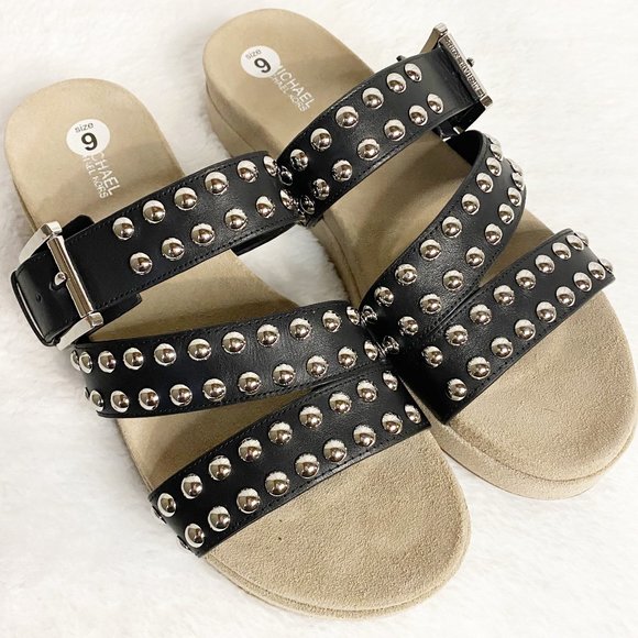 michael kors studded slides